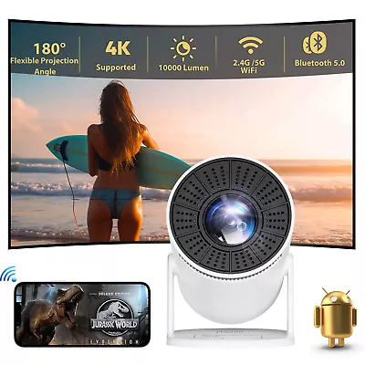 UHD 4K Smart Projector Freestyle LED WiFi Android Home Theater Cinema Bluetooth • $79.99