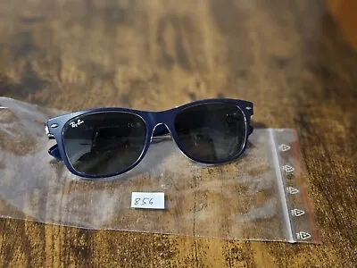 Vintage Ray Ban Rb 2132 Wayfarer 6053/71 Blue Sunglasses Made Italy 55/18 #856 • $102.55