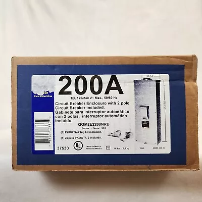 Square D 200 A Rainproof Type 3R Enclosure Circuit Breaker Included QOM2E2200NRB • $199