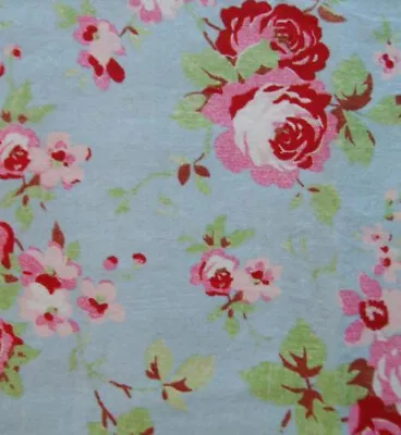 Cath Kidston Rosseli Roses Blue Duvet Cover Single One Pillow Case • £25
