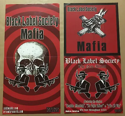 Zakk Wylde BLACK LABEL SOCIETY Double Sided TOUR PROMO POSTER FLAT Of 2002 CD  • $29.99