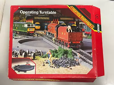 Hornby R410 Manual Operating Turntable Set 00 Gauge - Boxed (B) • £4.99