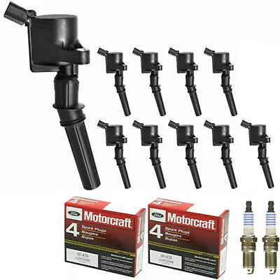 $133.77 • Buy Motorcraft Platinum Engine Spark Plug & High Performance Ignition Coil For Ford