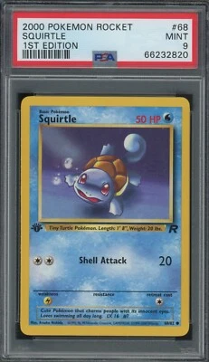 $10.50 • Buy Pokemon Squirtle Team Rocket 1st Edition #68 PSA 9 Mint -820B1