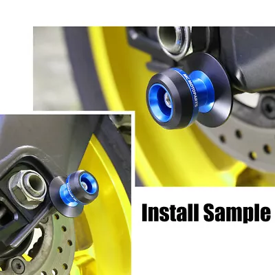 Blue Twall CNC Racing Swingarm Spools M8 For GSX-S750 GSX-S1000 F 18-20 21 22 23 • $32.28