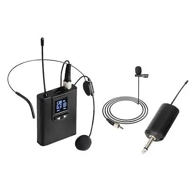 UHF Wireless Microphone Headset Mic Wireless Microphone System Loudspeaker • £30.88