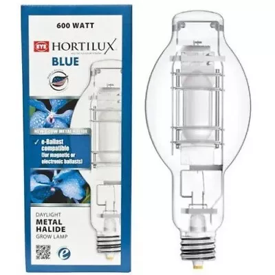 Hortilux Eye 600 Watt Blue Metal Halide Bulb Horizontal Lamp • $150