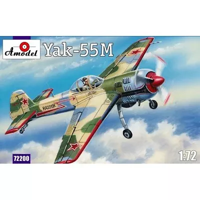 Amodel 72200 Plastic Model Airplane Kit 1:72 Yak-55M Soviet Aerobatic Aircraft • $14.69