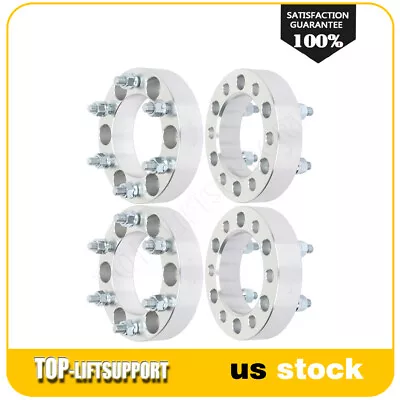 4x 1.5 Inch 6x5.5 Wheel Spacers 12x1.5 Fits Toyota 4Runner Tacoma T100 Hummer H3 • $78.49