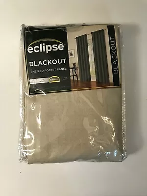 Eclipse Curtain  Blackout One Rod Pocket Panel 42X95 Energy Saving New! • $8.33