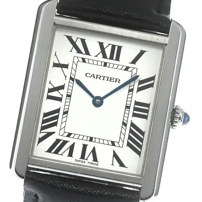 CARTIER Tank Solo LM W5200003 Silver Dial Quartz Men's Watch_782783 • $2487.10