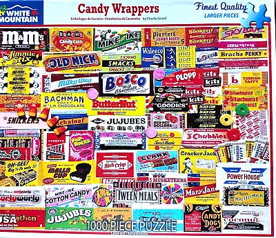 HTF New Edition Of Candy Wrappers 2020 1000 Pc Puzzle Candy Corn Clark Mallo • $15.96