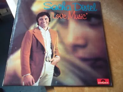 Sacha Distel Love Music Vinyl Record / Album  GC Polydor FREE POST • £6