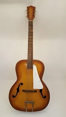 Vintage 50s Kay Archtop Blonde Acoustic Guitar Kluson Deluxe Tuners Hollow Body • $1195