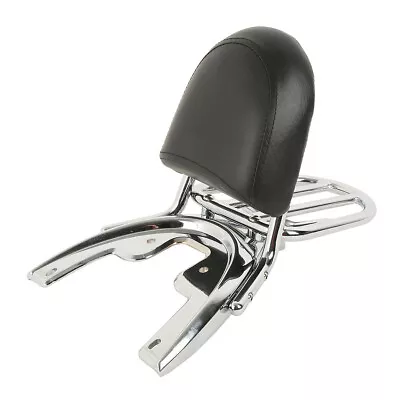 Backrest Sissy Bar Luggage Rack Baseplate Fit For Harley V-ROD 2002-2006 Chrome • $89.99