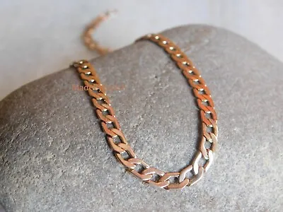 Pure Solid Copper Cuban Chain Necklace Curb Link Arthritis Therapy Chain Jewelry • $26.20
