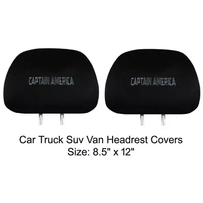 New 2PC Avenges Captain America Car SUV Van Headrest Covers Set • $17.34