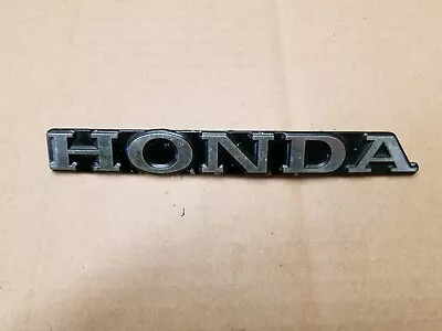 Honda OEM Machined & Black Plastic 6.5  Emblem Badge Logo Nameplate Name Plate • $12.99