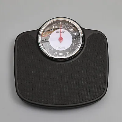 Black Mechanical Bathroom Body Scale Weight Control 160kg • $73.99