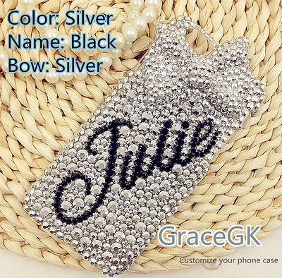 Customize Personalized Name Bling Rhinestone Phone Case Cover For Various Phone • $26.27