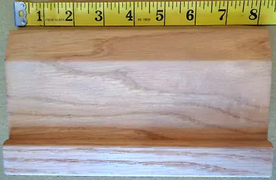 (2) Pieces Oak Wood Blocks Ornamental Molding Trim 4-1/2” X 8.125” X 1.25” • $5