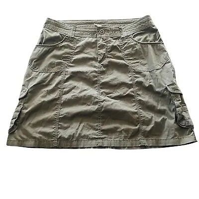 Kuhl Skirt Women's Size 8 Green - Mountain Culture Outdoor Cargo Utility Hiking • $22.18