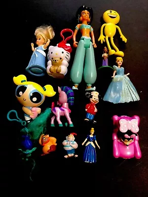 14 Disney Figures Princess Jasmine Pets Hello Kitty Troll Mickey Minnie Mouse • $9.99