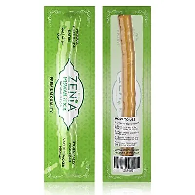 Zenia Sewak Natural Miswak Toothbrush - Vacuum Sealed Natural Flavor Traditional • $9.99