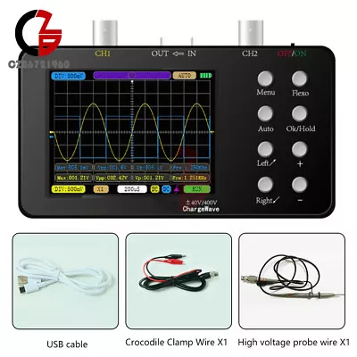 Digital Oscilloscope 10MHz Bandwidth Dual Channel Oscilloscope Signal Generator • $45.58