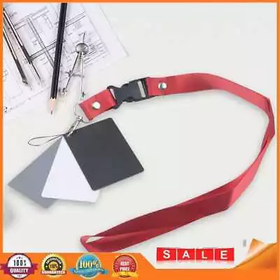 18-degree Small Gray Card 3 In 1 Color Calibration Cards For Digital Cameras • £3.04