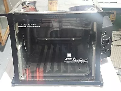 Ronco Showtime Compact + Plus Rotisserie & BBQ Oven  Black/Silver • $39.99