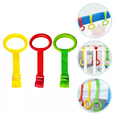 6pcs Baby Playing Gym Rings Baby Crib Pull Baby Bed Stand Rings Baby Cot • £10.99