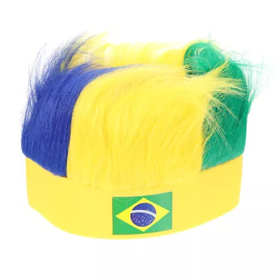  Hair Band For Men Mardi Gras Costume Prop Wig Headband Cap Fan • £8.78