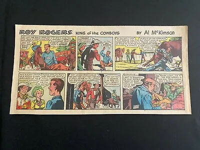 #08 ROY ROGERS By Mike Arens Lot Of 3 Sunday Third Page Comic Strips 1957 • $4.99