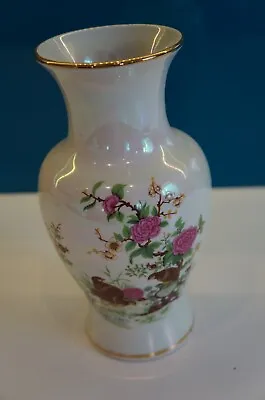 Sadler England Ceramic Vase Decorative Table Flower Birds Art Retro Vintage • £11