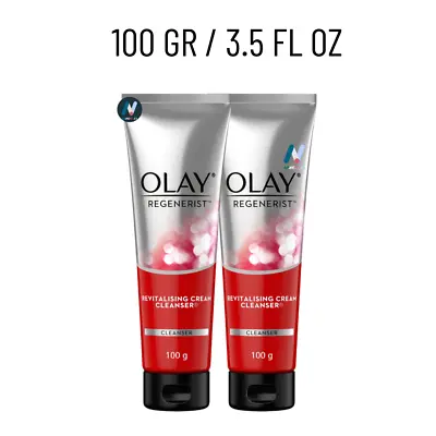 OLAY Face Wash Brighten Anti-Aging Regenerist Moisture Black Spots Vit E B3 2pcs • £43.73
