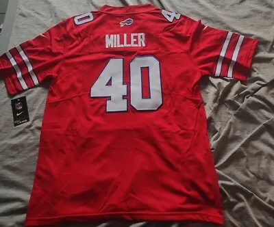 Von Miller Vapor Jersey Red Color Rush Large Buffalo Bills Stitched On Field NWT • $85