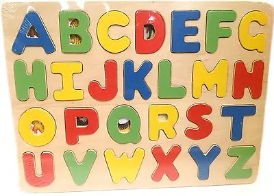 $9.99 • Buy Wooden Alphabet Letters Puzzle Set 26pcs