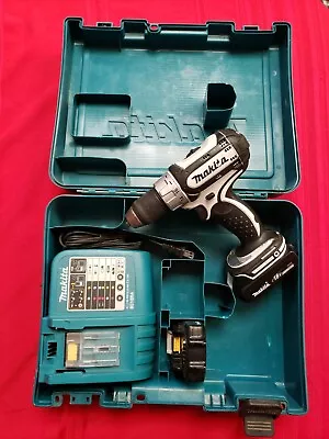 Makita 18v Cordless Drill Set + Charger & 2 Batteries & Case • $75