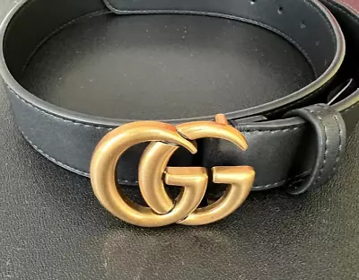 Gucci Belt Double G Buckle Leather Black Size 100 • $76