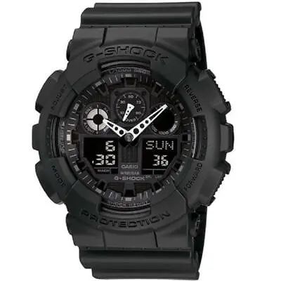 Casio G-Shock GA-100-1A1 Black 3 Eye Men's XL Analog Digital Men's Sports Watch • $149.95