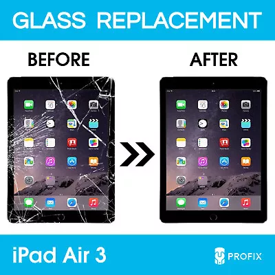 IPad AIR 3 2019 Cracked Screen Front Glass Replacement REPAIR SERVICE • £69.99