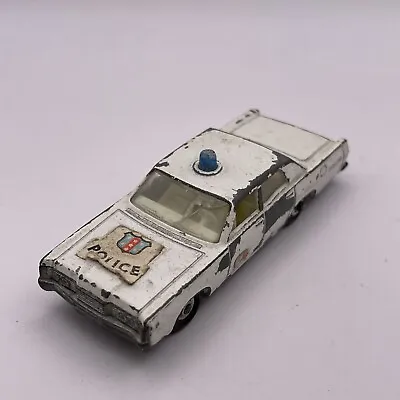 1966 Vintage  Matchbox Mercury Police Car Blue Dome Light No. 55 Or 73 By Lesney • $7