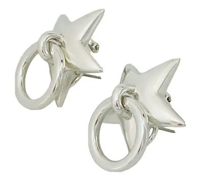 Tiffany & Co Vintage Star Door-knocker Star Earrings Statement Piece • $349