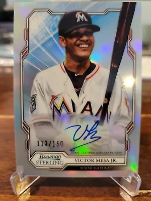 2019 Bowman Sterling Victor Mesa Jr. Refractor #113/150 Auto MINT 💎💎💎💎 • $5