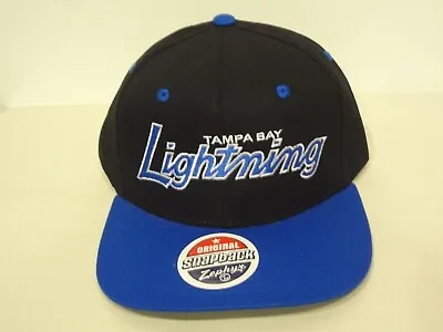 Vintage NHL Tampa Bay Lightning Snapback Cap Hat 90s Zephyr NEW NWOT Script • $24.99