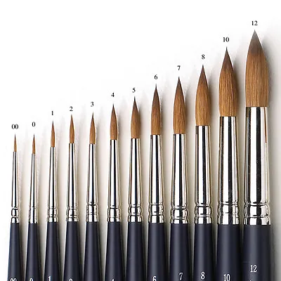 Winsor & Newton Artists Pure Sable Round Single Brushes For Watercolour Paint • £8.41