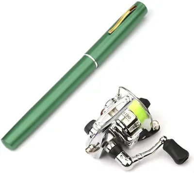 Pen Fishing Rod Reel Combo Set Premium Mini Pocket Collapsible Fishing Pole Kit  • $41.98