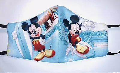 Toddler Washable Face Mask Wt Filter Pocket/Reusable/Cotton/Disney Mickey Mouse • $16.95