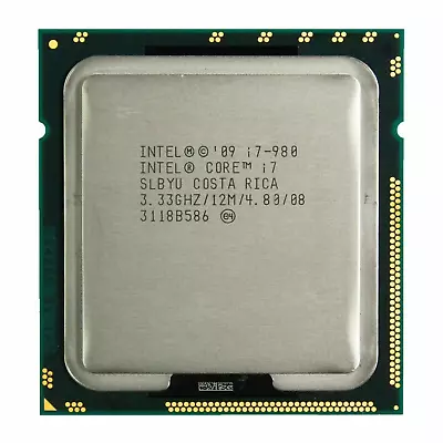 Intel Core I7-980 CPU 3.33GHz Six-Core 12M LGA 1366/Socket B Processor Tested • $71.50